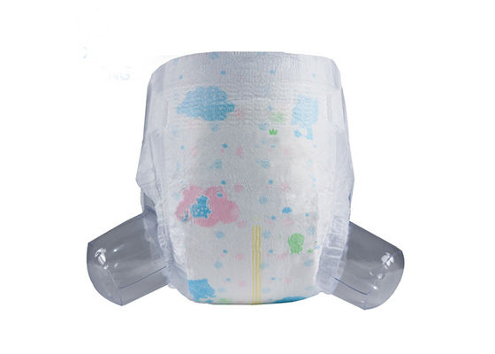 Les couches-culottes molles bleues de bébé d'ADL avec les ceintures élastiques ont gravé Topsheet en refief