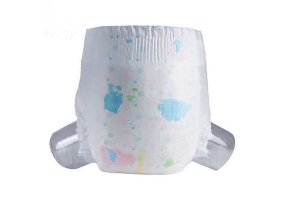 Les couches-culottes molles bleues de bébé d'ADL avec les ceintures élastiques ont gravé Topsheet en refief