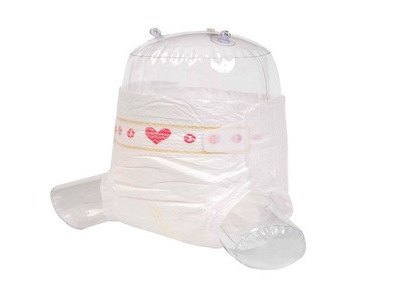 Ceinture élastique d'ADL de coton de Topsheet de bébé Spandex mou vert de couche-culotte de grand