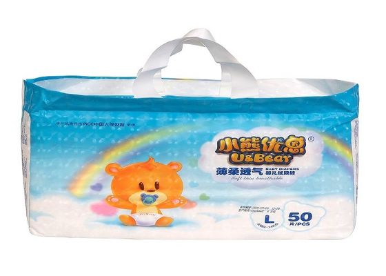 Ceinture étirable élastique imprimée adaptée aux besoins du client des couches-culottes 32lbs de protection de la fuite 3D