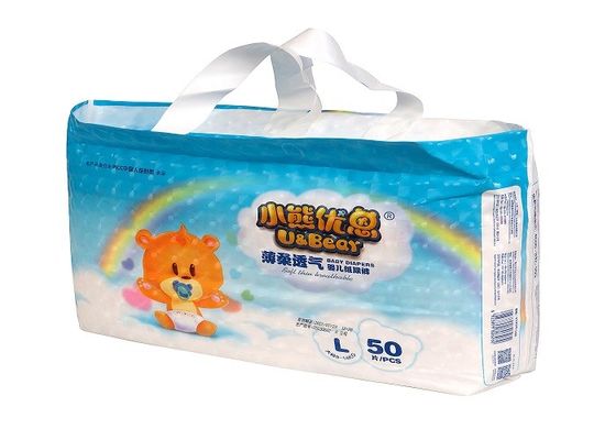 Ceinture étirable élastique imprimée adaptée aux besoins du client des couches-culottes 32lbs de protection de la fuite 3D