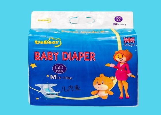 Bande dessinée molle respirable blanche de la couche-culotte 390*320mm de bébé de Backsheet imprimée