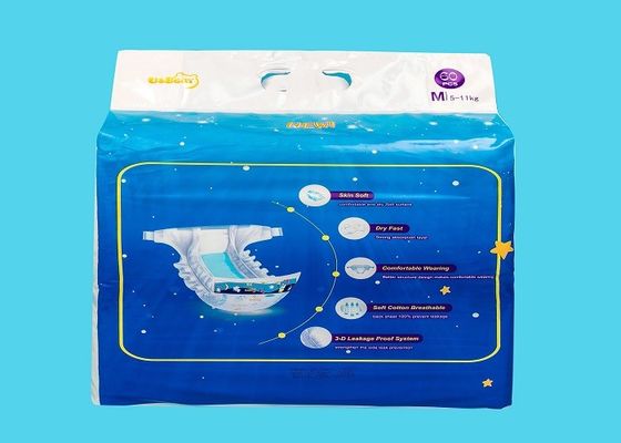 Bande dessinée molle respirable blanche de la couche-culotte 390*320mm de bébé de Backsheet imprimée