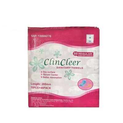 Serviette hygiénique jetable de coton d'ODM d'OEM