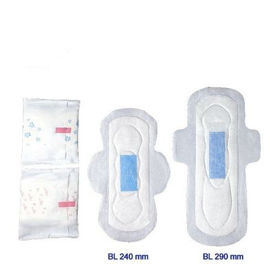 Coton pur bleu libre chimique des protections sanitaires ADL de pulpe de duvet de SAP