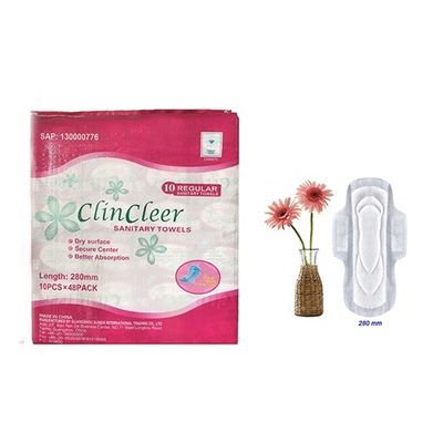 La nuit emploient le film respirable ultra long de PE de serviette hygiénique de coton de 290mm