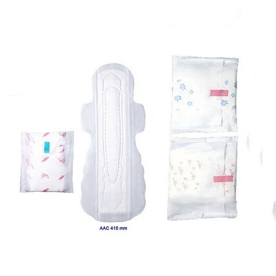 Protections sanitaires de coton 280mm pur jetable pour la peau sensible
