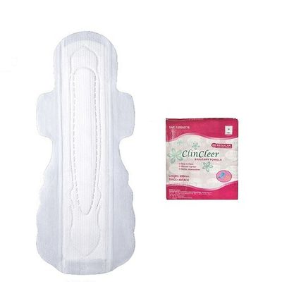 Serviette hygiénique à ailes 240mm de coton utilisée par jour ultra minces avec Leakguard