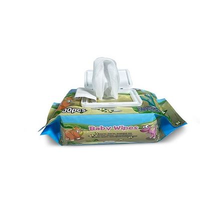 50gsm Spunlace aucun chiffons humides de bébé de Fluorescer pour les bébés nouveau-nés