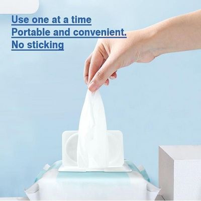 Aloès organique écologique Vera 80pcs de chiffons de bébé de Flushable irritant non