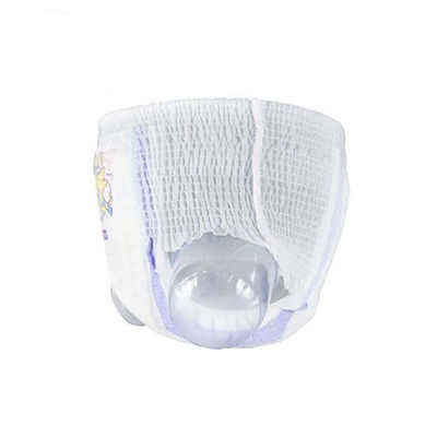 Le type respirable la taille blanche 4 de culotte de Backsheet des couches-culottes ADL tirent vers le haut des couches
