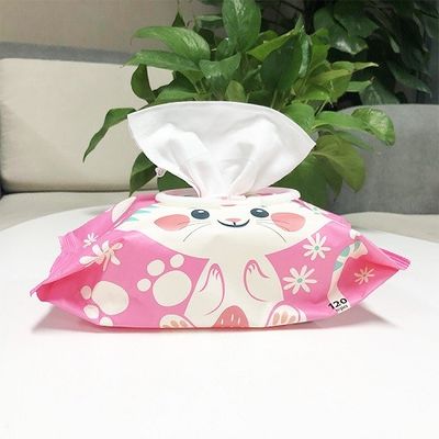 Chèvre humide molle de nettoyage de chiffons de bébé de peau d'OEM ne traire aucune sensibilisation