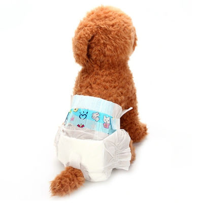 Les couches-culottes jetables d'animal familier de couche de sève de pulpe de duvet poursuivent des couches pour de vieux chiens