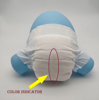 Pantalon jetable non-tissé ultra mince de couche-culotte avec l'ADL vert-bleu