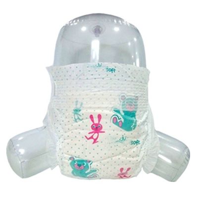 couche-culotte respirable molle de bébé de prévention de la fuite 3D avec Topsheet non-tissé hydrophile