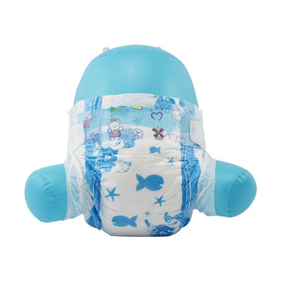 Couches-culottes jetables de bébé de fuite ultra mince de la prévention 3D avec l'ADL vert-bleu
